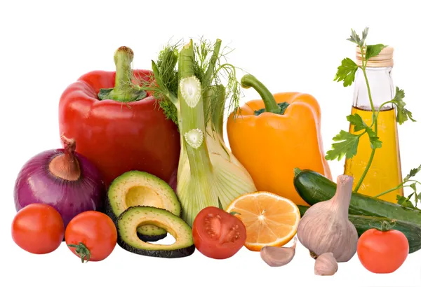 Andere groenten, kruiden en olie — Stockfoto