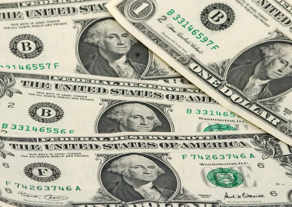 Billetes de un dólar — Foto de Stock