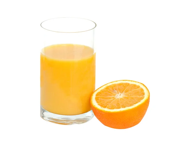 Стакан натурального апельсинового соуса — стоковое фото
