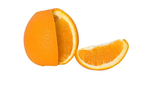 Portakal ve kendi segmentinde — Stok fotoğraf