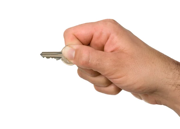 Fechar a chave de retenção da mão — Fotografia de Stock