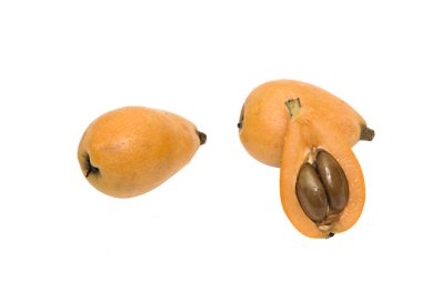Loquat and its section clipart