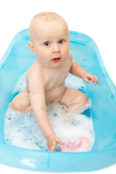 Mały chłopiec w kąpieli — Zdjęcie stockowe