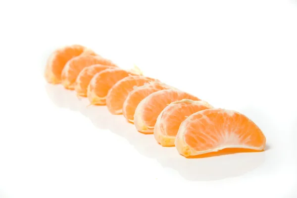 Tangerine delen — Stockfoto