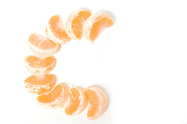 Mandarinenanteile — Stockfoto