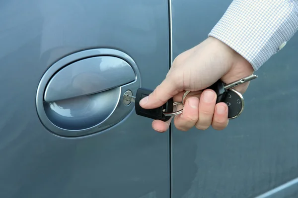 stock image Unlocking the car