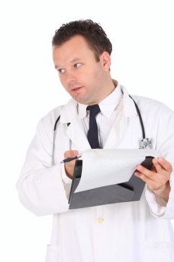 Doctor talking clipart