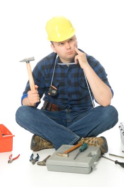 Lost handyman clipart