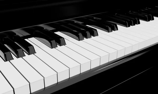 Zongora billentyűk — Stock Fotó