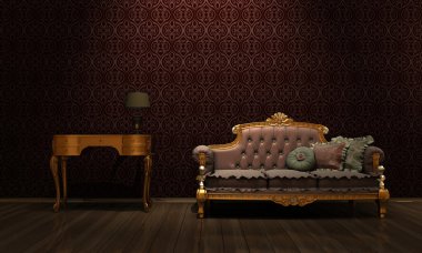 Retro furniture clipart