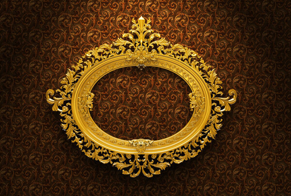 Ретро-золотая рама