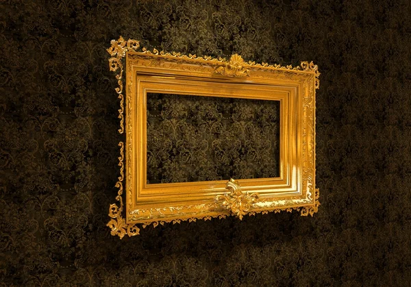 Cuadro marco de oro —  Fotos de Stock