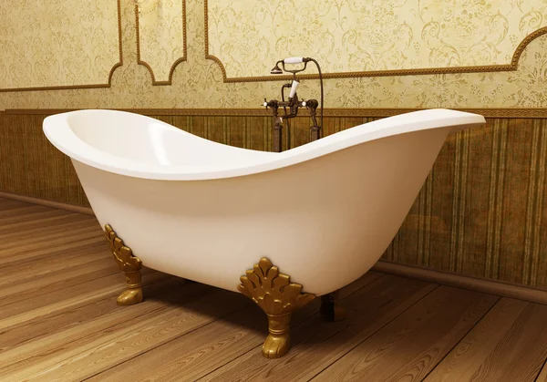 stock image Beautiful retro bathroom