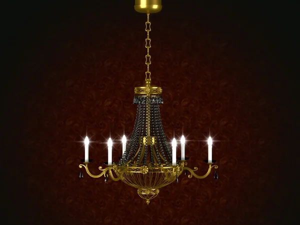 Antigua lámpara de araña . — Foto de Stock