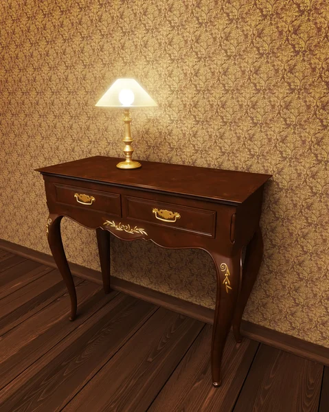 오래 된 골동품 테이블 — 스톡 사진