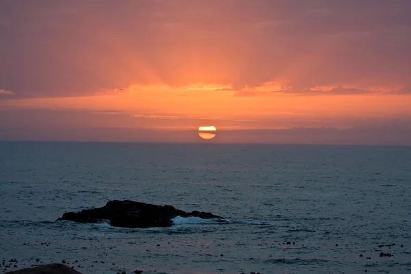 Sonnenuntergang an der Westküste — Stockfoto