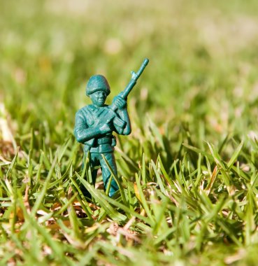 Plastic toy soldier clipart