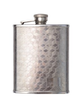 Metallic flask clipart