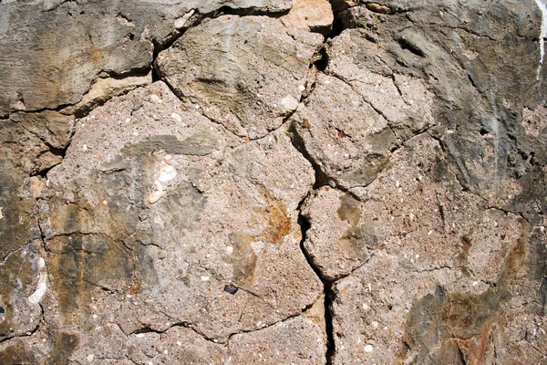 Гипсовый цемент трещина — стоковое фото