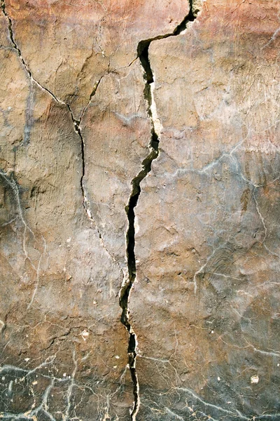 Bir çatlak çimento alçı — Stok fotoğraf