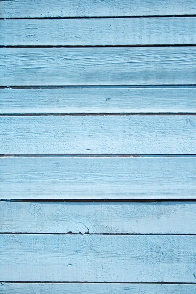 Close up of a blue wooden fence — Stock Photo, Image