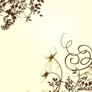 Floral background clipart