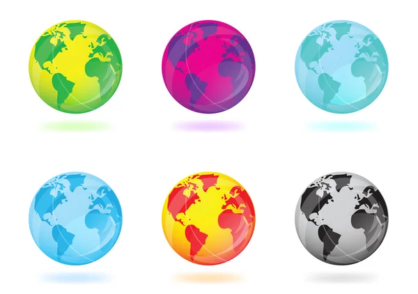 stock image Colorful globes