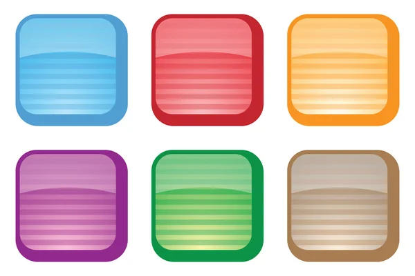 Botones brillantes de colores — Archivo Imágenes Vectoriales
