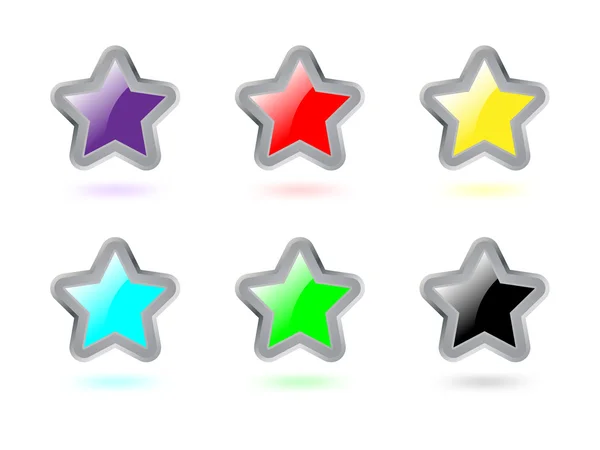 Estrellas coloridas — Archivo Imágenes Vectoriales