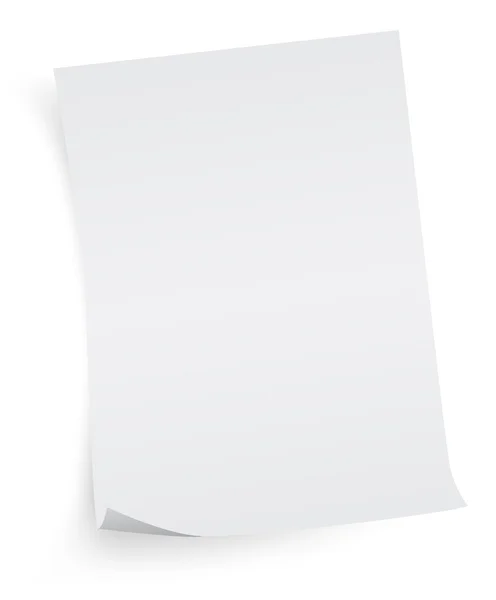 Sheet of paper — Stock Vector