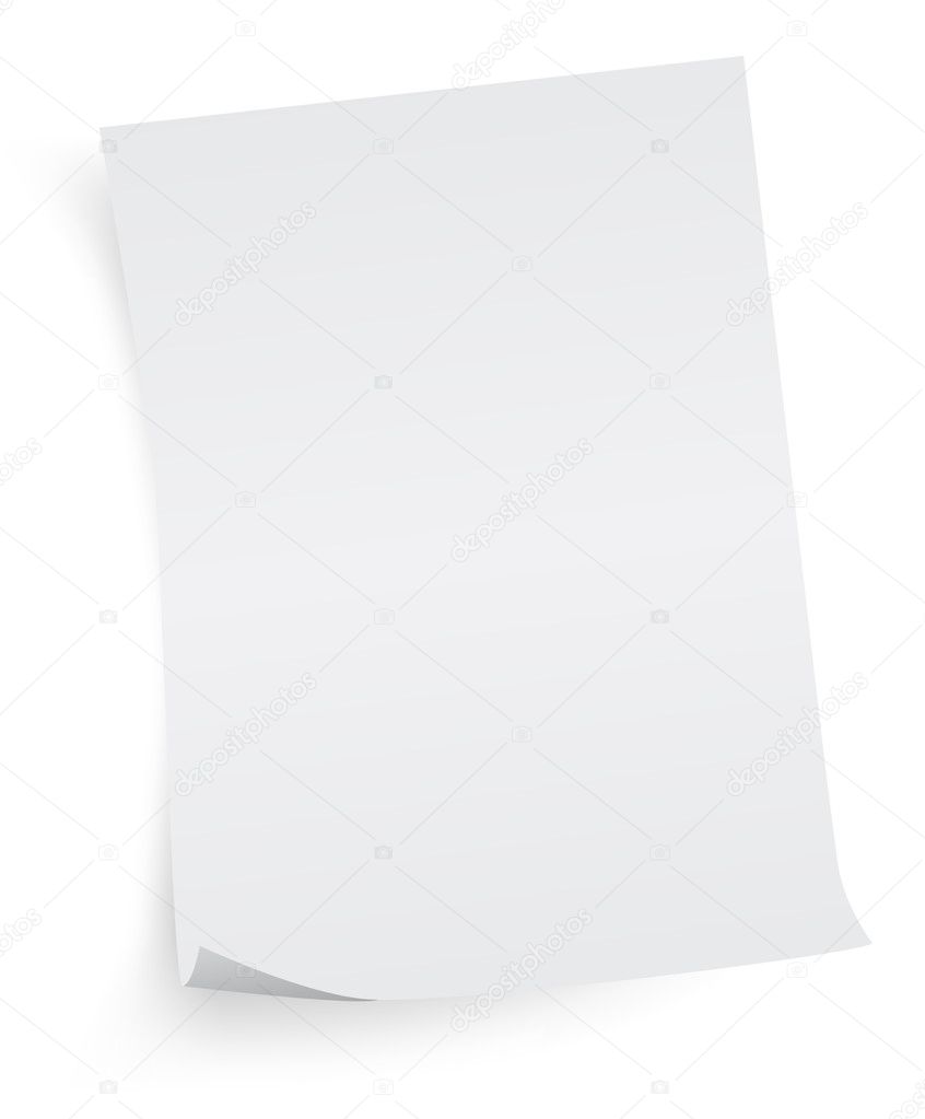 Vector Square Format White Paper Empty Four Sheets Of Paper Template Stock  Illustration - Download Image Now - iStock