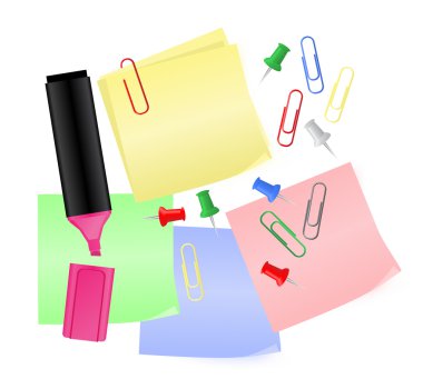 Post-it notes clipart