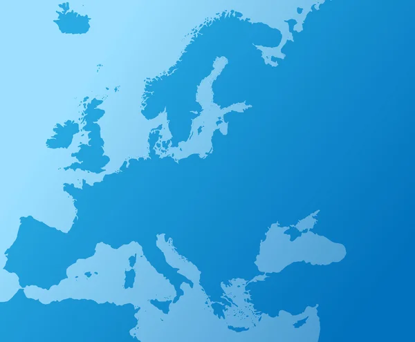 Map of europe — Stok Vektör
