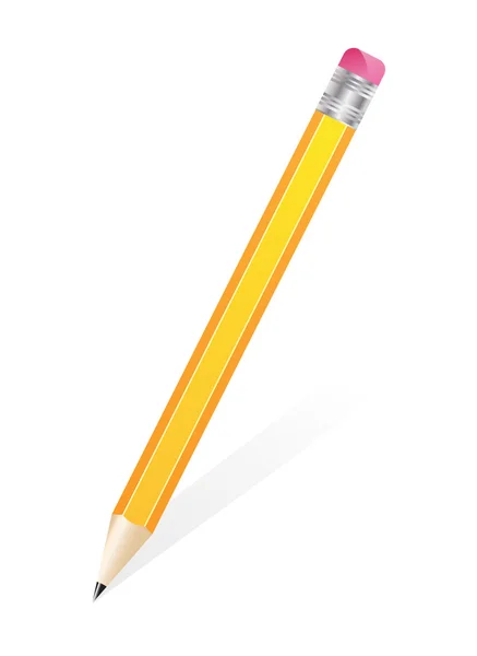 Желтый карандаш — стоковый вектор
