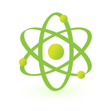 Symbol of atomic technology clipart