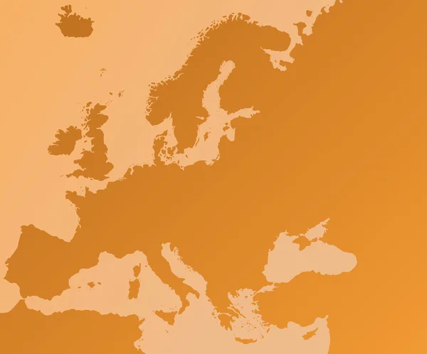 Map of Europe — Stok Vektör