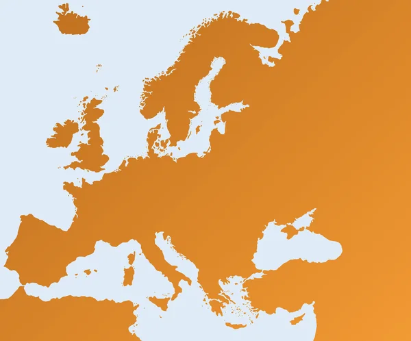 Európa-Térkép — Stock Vector