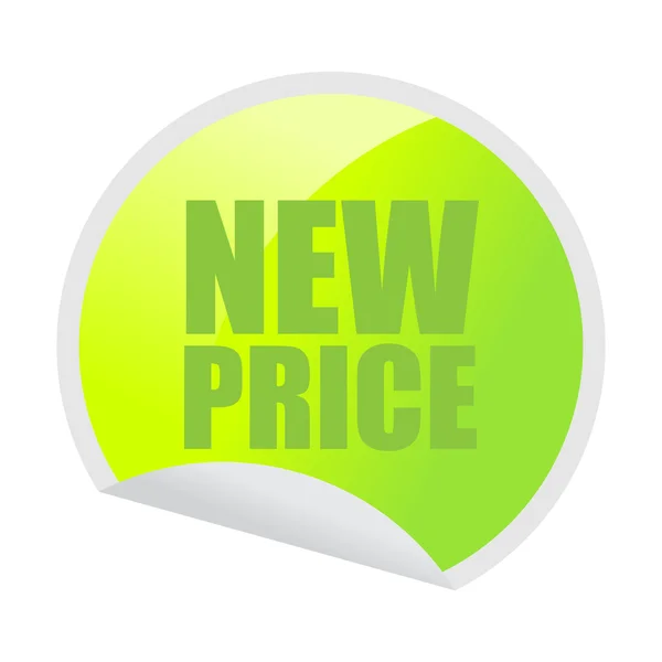 "Novo preço "adesivo — Vetor de Stock