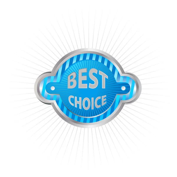 Vector label - beste keuze — Stockvector
