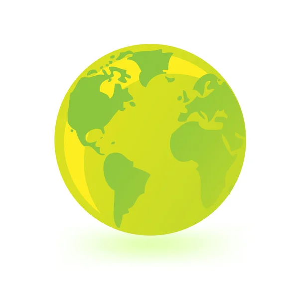 Grüner Globus. — Stockvektor