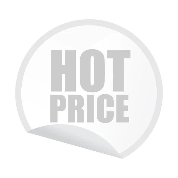 Etiqueta de preço quente —  Vetores de Stock