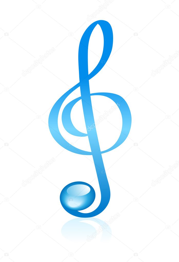 Violin clef Stock Vector by ©yellowpixel 1859144