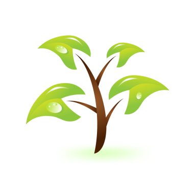 Green branch clipart