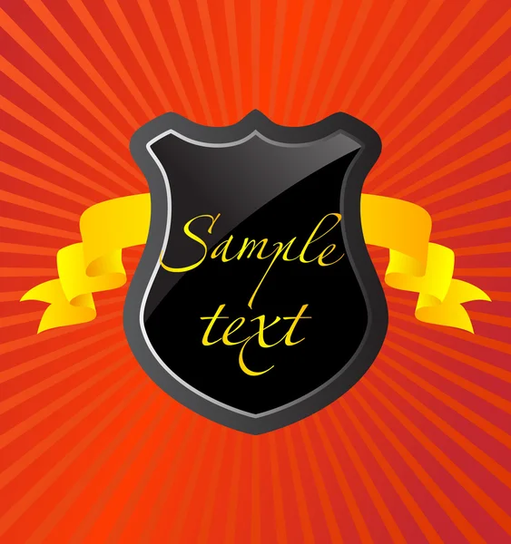 Shield template — Stock Vector