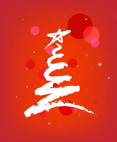 Abstrakter Weihnachtsbaum — Stockvektor