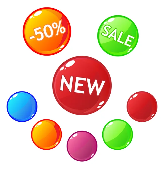 Sale buttons — Stock Vector