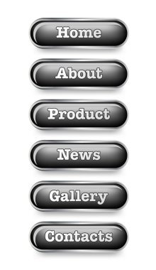 Website buttons clipart