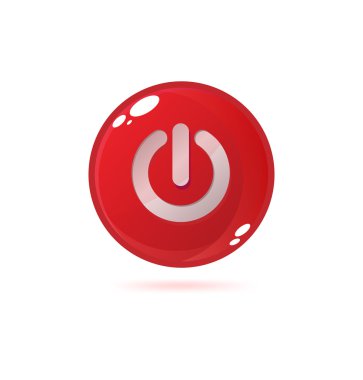 Power button icon clipart