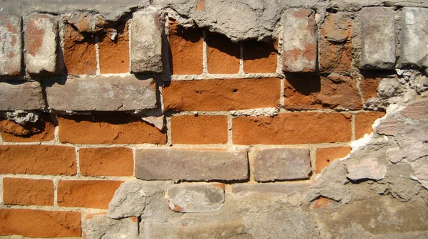 Υπόβαθρα, τοίχο από τούβλα — Φωτογραφία Αρχείου