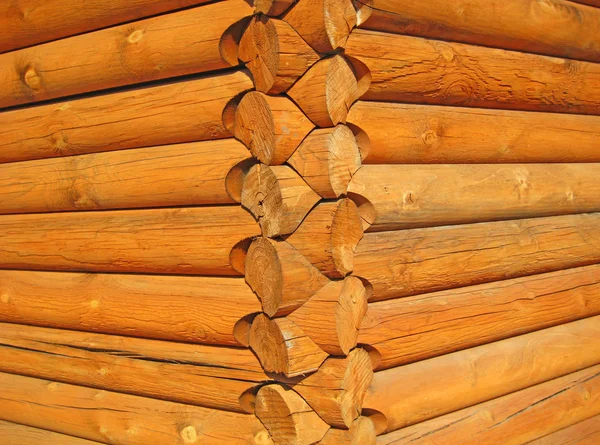 stock image Buildings, Fragment of the wooden house